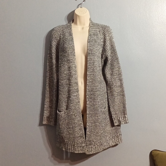 Pink clover women's gray with green blends cardigan size large - Picture 3 of 17